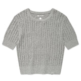 KIRSH PLAIN BACK HOLE POINT KNIT - GRAY 