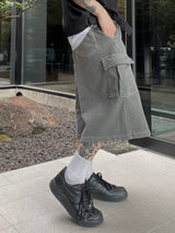 ピグメントスウェットカーゴハーフパンツ3C