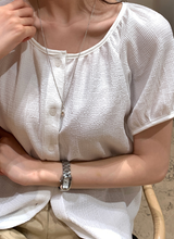 Weekly Wrinkle Shirring Blouse / 2 colors