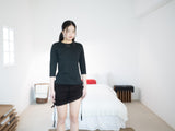 コンフィ 3/4スリーブT (BLACK)