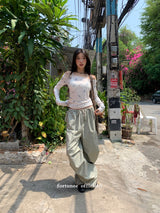 Item Span off shoulder long sleeve tee