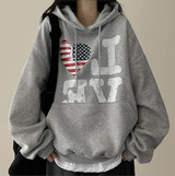 LOVE American flag hood [Fleece]
