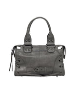 BELTED WASHING LEATHER MINI BAG (GRAY) F26QE991