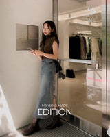 [MADE] Halfi denim long skirt