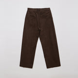 MAN ワンタックコーデュロイパンツ CHOCO BROWN