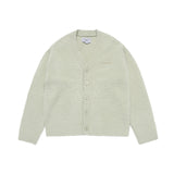 24FW Vネックブークルカーディガン ミント