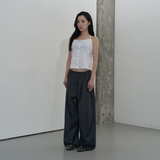 STRAP DETAIL HALTER NECK BLOUSE (WHITE)