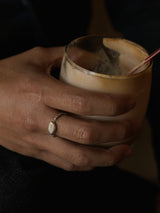 All is well, silver ring with Topaz_November Birthstone