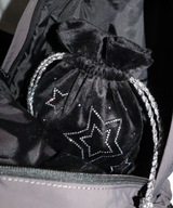 catch star pouch - black