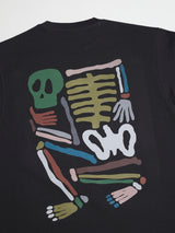 グリースカルTシャツ - チャコール