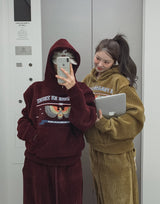 [Mink Brushed] Trust Velvet Corduroy Crop Hood