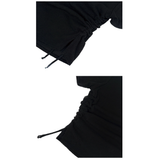 HEART STRING KNIT TOP_BLACK