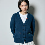 Stitch Point Oversized Cardigan_Blue