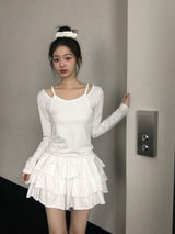[MADE] ペタル, ドットワイドUネックTシャツ