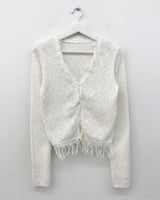 Paper Frill Cardigan (3color)