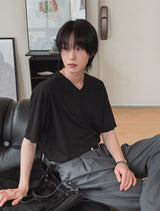 スラップVネックハーフTシャツ