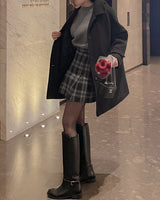 Wool half coat