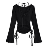 Mira Layered Shirring Slim T-shirt