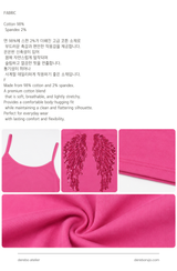 Hot pink wing sleeveless top