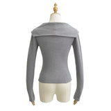 Shoulder Strap Soft Long Sleeve Tee