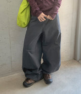 [unisex] シュエンコットン カーブドワイドバンディングパンツ