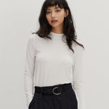 ウールライクベーシックTシャツ ホワイト