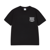 25SS ミックスタイプグラフィックスショートスリーブTシャツ ブラック
