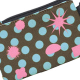 XTA087 Dot Keyring Card Wallet (BROWN/BLUE)