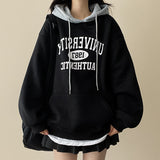 Calf King Color Matching Fleece Hoodie