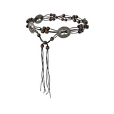 BOHO WOOD BEADS STRING BELT (IVORY, BLACK 2COLORS!)