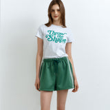 Lace Lining Track Shorts_Green