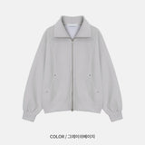 Remind knit zip up