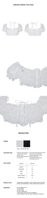 DREAMY MICRO TOP white