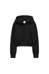 bt フードジップアップ (black)