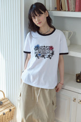 26SS★ Stamp Club Ringer Short Sleeve Tee