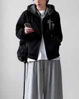 Rising Check Hood Zip-Up