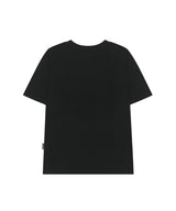 キープトゥルータイポグラフィックレギュラーフィットTシャツ - ブラック