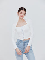 Hook square top (white)