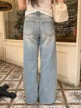 MR Washed Denim Wide Pants