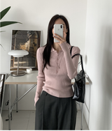 It You Collared Long Sleeve Knit / 5 colors