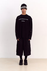 Circle Key's Waffle Long Sleeve (Black)
