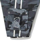 TOUGH BEAR CAMO HALF PANTS (BLACK)