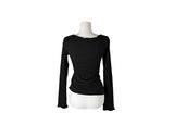 Conf Cut Ribbed Unbalanced Muffler Slim Fit T-shirt