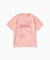 Flower Letter Oversized T-Shirt - Apricot