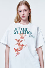 ルーズフィットTシャツ 4エンジェル