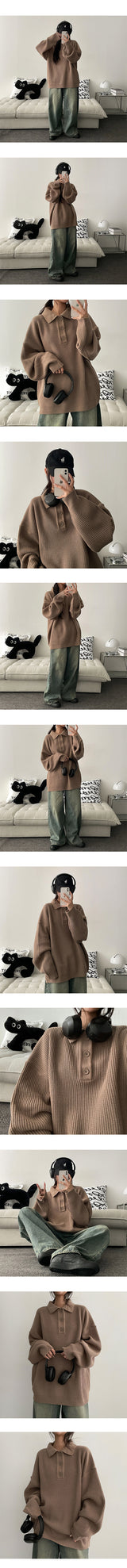 Annie Boxy Daily Collar Knitwear