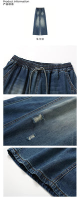 Cooling and breathable denim shorts for summer
