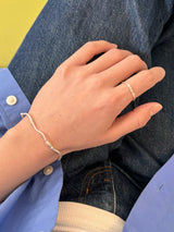 Sea of Youth, silver bracelet_March Birthstone