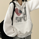LOVE American flag hood [Fleece]