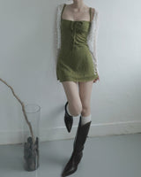 Plume Jacquard Sleeveless One Piece